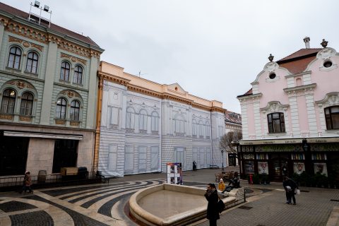 Épületháló a Király utca felől